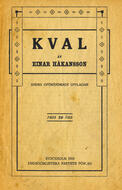 Kval Håkansson, Einar (författare) 2. oförändr. uppl. 20 s.
